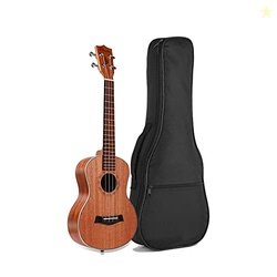 Mdvora Ukulele Case for 21 Inch, Black, Waterproof, Durable, Padded wi