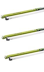 Philips Astra Line 20-Watt 4-Feet LED Tubelight Batten (Cool White, Pack of 3)