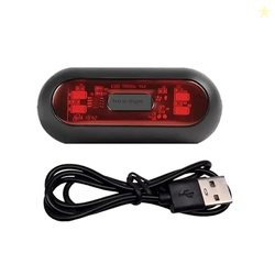 0TO6 Smart Led Riding Helmet Light Indicator for Night Ride Bike Black