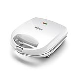 Wipro Vesta BS101 700 Watt Premium Sandwich Maker cum Toaster, White, Automatic Temperature Control, Smart LED Indicator, Non-stick-BPA& PFOA White,1 Year Warranty, Regular Bread Size for 2 Slices