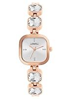 French Connection Square Dial Stone on Strap Analog Watch for Women -FCN0106SRGM