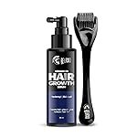 Beardo Advanced Hair Growth Serum 50ml + Dermaroller for Men | Hair Fall Control, Hair Regrowth & Thickening | Scalp & Beard Growth Treatment Kit for Men