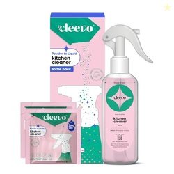 Cleevo Kitchen Cleaner Spray- 1L Bottle Pack | Natural Plant-Based Cle