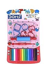 Doms Non-Toxic Super Soft 14 Shades Modelling Clay Blister Pack | Easily Kneadable Clay | Soft, Non-Drying, Hygienic & Non-Sticky | Pack of 1