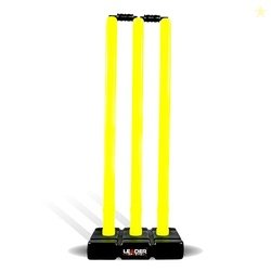 Leader Sportz Cricket Stumps with Stand Cricket Kit Plastic Wickets fo