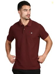 LUX PARKER Men's Regular Fit Cotton Blend Half Sleeve Polo T-Shirt 110