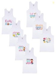 LUX PARKER Unisex Baby Regular Fit Vest Cotton Sleeveless for Boys and