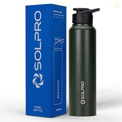 Solpro Alpha 1000mL Stainless Steel Bottle for Office,School,College,T