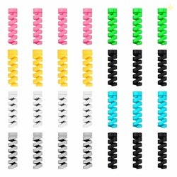 Lapster 28 pcs Mix Spiral Charger Spiral Charger Cable Protectors for