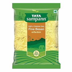 Tata Sampann 100% Chana Dal Fine Besan, Gram Flour, 1 Kg