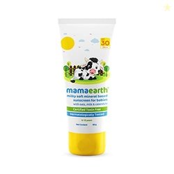 Mamaearth Milky Soft Mineral Based Sunscreen SPF 30 & Pa+++ with Oats,