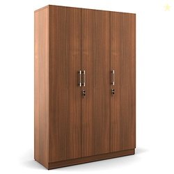 SPACEWOOD Optima 3 Door Wardrobe - Walnut Rigato