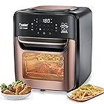 Prestige AirChef 12L Air Fryer Oven | 1800 Watts | 360Â° Rapid Air Technology | Multi-level Cooking | Rotisserie | 10 Preset Menu | 80% less Oil Consumption | Rose Gold | 1Y Warranty | ISI Certified
