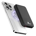 Kratos Mag-Safe 10000 mAH Fast Charging Wireless Power Bank with 22.5w Wired Charging and 15w Wireless Charging compatiable with iPhone 16/15 /14/13 /12/11 and All Qi Enabled Android Phones, Black