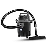 KENT Vortex Plus Wet & Dry Vacuum Cleaner | Blower Function | 1200W Power & 12L Capacity | High Suction 17 kPa | Cyclone5 Technology | HEPA Filter | ABS Body & Rubberised Wheels | Black & Grey