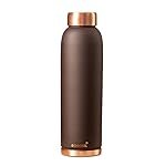 BOROSIL Colour Copper bottle 1 Litre, Brown 100% Pure Copper, BPA Free & Leakproof with Anti-Oxidant Properties of Copper, for Home, School & Office