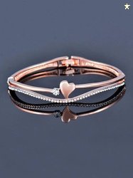 YELLOW CHIMES Alloy Crystal Copper Bracelet