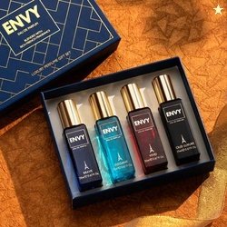 Envy Blue Luxury Perfume Gift Set (20 ml x 4) Eau de Parfum - 80 ml(Fo