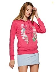 Qube by Fort Collins Women's Cotton Hooded Neck Sweatshirt (302 SMU_L_