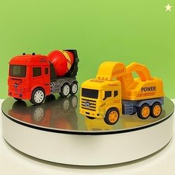 GRAPHENE Construction Vehicle Truck Push & Go Playset Friction Powered