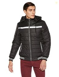 Qube by Fort Collins Men's Bomber Jacket (1256_M_Black)