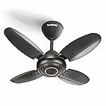 Jones Breeze 600 mm/24 inch Ultra High Speed 3 Blade Anti-Dust Decorative Star Rated Ceiling Fan (Smoked Brown, Pack of 1)