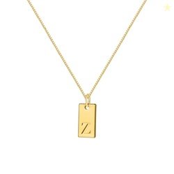 Shining Diva Fashion Initial Necklace for Women and Girls Stylish Gold