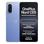 OnePlus Nord CE5 | Massive 7100mAh Battery | MediaTek Dimensity 8350 Apex | Powered by OnePlus AI | 8GB + 128GB | Nexus Blue