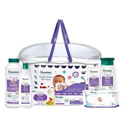 Himalaya Baby Gift Pack (7 pieces) with FREE Maternity Basket (White)