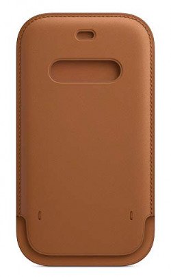 Apple Leather Sleeve Basic Case with MagSafe for iPhone 12, 12 Pro (Sa