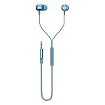 boAt Bassheads 162 V2 Wired Earphones with 10Mm Drivers, Metallic in Ear Earbuds, Integrated Controls, in-Line Microphone, Ergonomic Fit, Braided Cable & 3.5Mm Jack(Calm Blue)