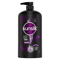 Sunsilk Radiant Black Shine Shampoo 1000 ml || Infused with 3% VITA-GL