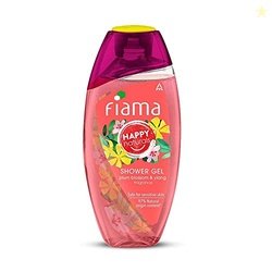 Fiama Happy Naturals Body Wash Shower Gel, 250ml, Plum Blossom and Yla