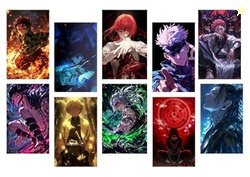 Posters Inc Naruto, Death Note, Goku, Vegeta Neon Anime Posters for Wa