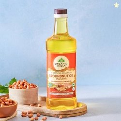 ORGANIC INDIA Groundnut Oil 1 Litre Groundnut Oil Plastic Bottle(1 L)