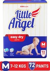 Little Angel Easy Dry Diaper Pants with 12 hrs absorption Medium Size,