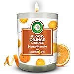 Airwick Scented Candle for Home & Gift Purpose|Blood Orange & Incense Aroma Fragrance|40 Hours Burn Time