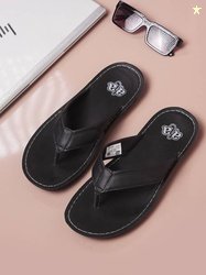 LIBERTY Men Flats Sandal(Black , 7)