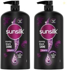 Sunsilk Stunning Black Shine Shampoo, With Amla+Oil, Pearl Protein & V