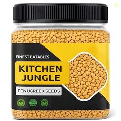 Kitchen Jungle Premium Fenugreek Seeds - 350 GM Jar Pack | Whole Natur