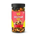 Yogabar Dry Fruit Mix 400g | Healthy Mix of Almonds, Cashews, Raisins,Candied Amla,Candied Kiwi | Healthy Snack Mix | Source of Protein & Fibre