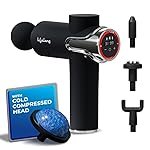 Lifelong LLGM189 Gun Massager with 5 Massage Heads, 3 Modes & 99 Speed Settings, Rechargeable, Cold Compression & Deep Tissue Percussion Massage for Pain Relief of Full Body Muscles