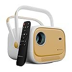 ZEBRONICS Android Smart Projector, 1080p, 5200 Lumens, 200″ Screen, 200Â° Tilt, Auto Focus, Auto Keystone, Auto Sensor Tech, BT, WiFi, App Support (Netflix, Prime, etc), Miracast (Pixaplay 34, Yellow)