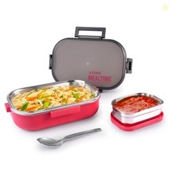 Attro Meal Time Stainless Steel Insulated Lunch Box with Small Contain