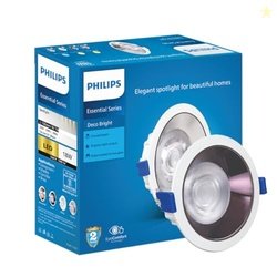 Philips Polycarbonate 18 Watt Black Reflector Led Ceiling Cob Round Sp