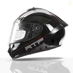 TVS Racing Hurricane Series Full Face Dual Visor Helmet for Men | Prem