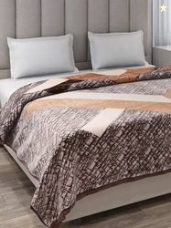 MONTE CARLO Printed Double Mink Blanket for Mild Winter(Polyester, Mul