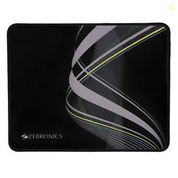 ZEBRONICS MSP-X2 Mouse Pad, Smooth Micro Fiber Cloth with Stitched Edg