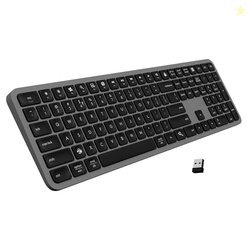 ZEBRONICS K5002MW Slim Wireless Keyboard with in-Built Battery, Copilo