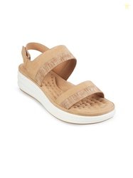 Metro Textured Open Toe Comfort Heels